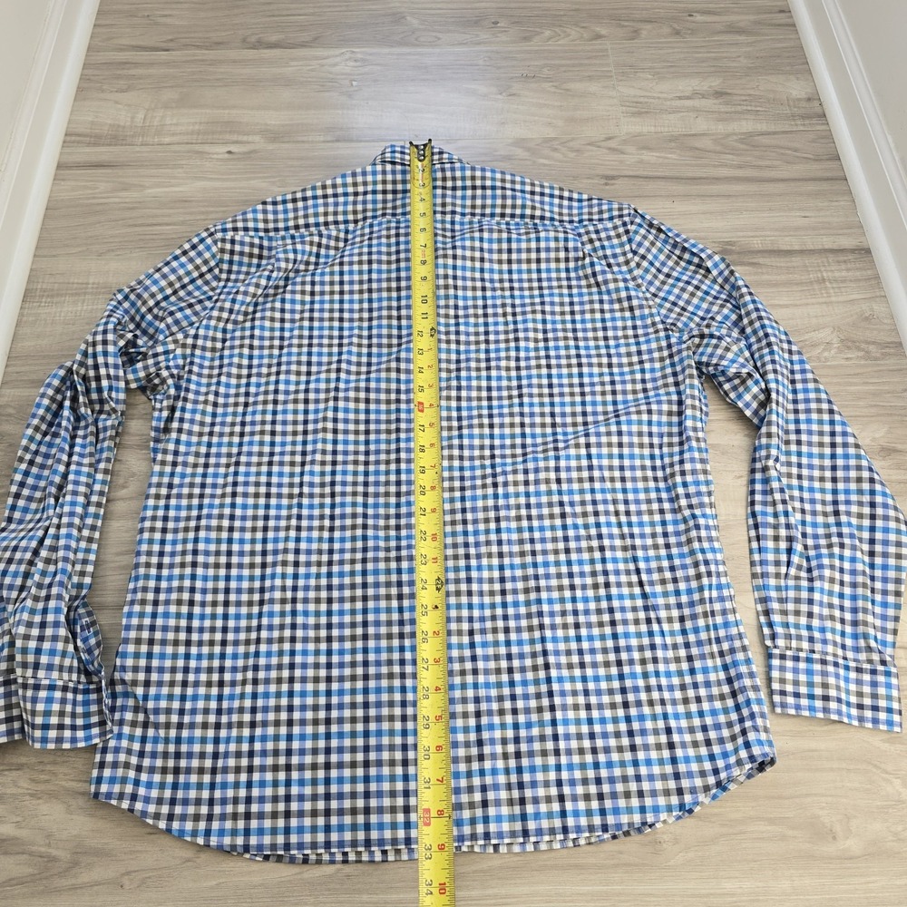 Rodd & Gunn Shirt Sports Fit Check Long Sleeve Button Down Shirt Blue Mens 3XL - Picture 9 of 9
